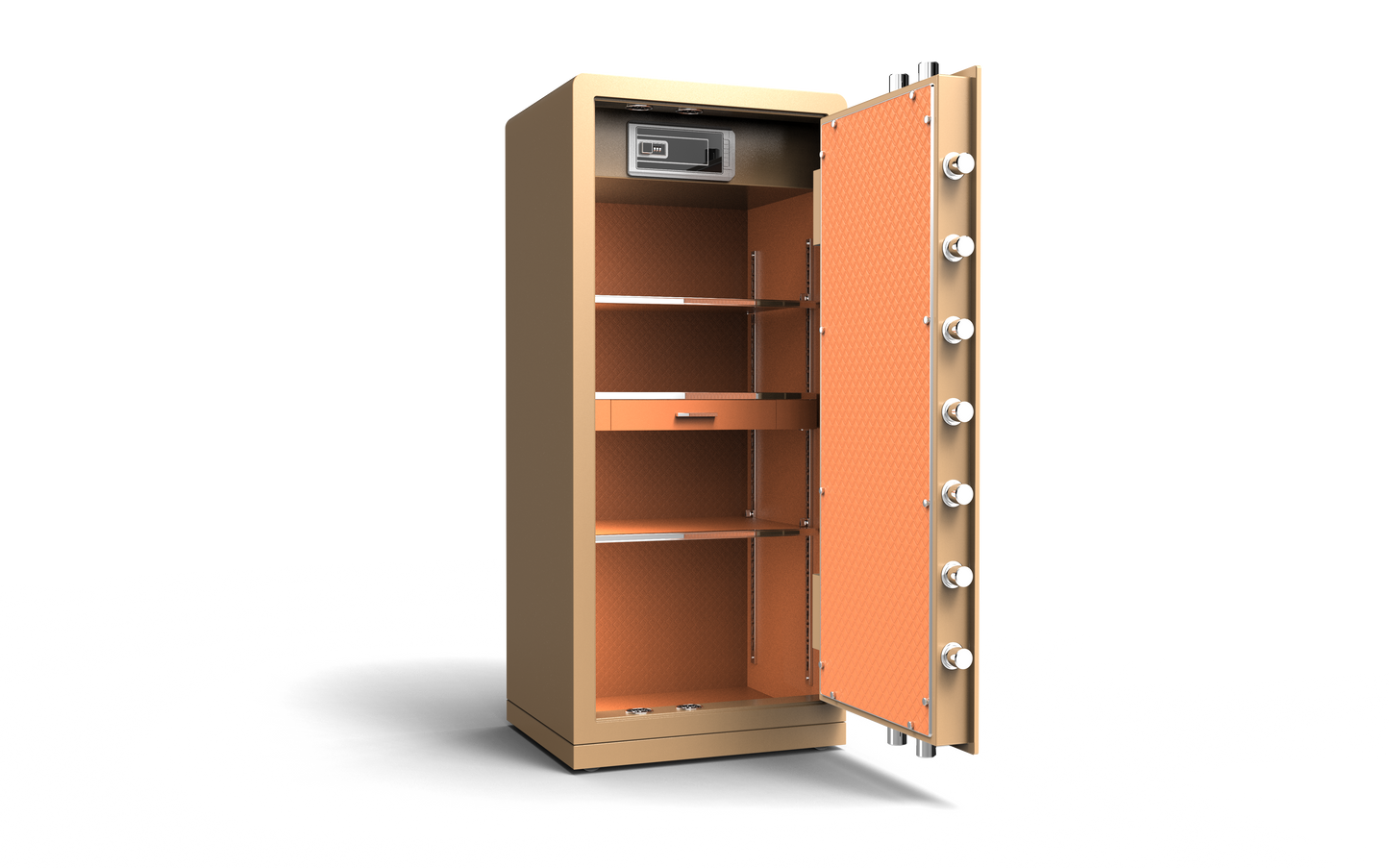 ChuanWei 4th Gen Low-Carbon Alloy Steel Security Safe and Lockbox with Finger Print Keypad