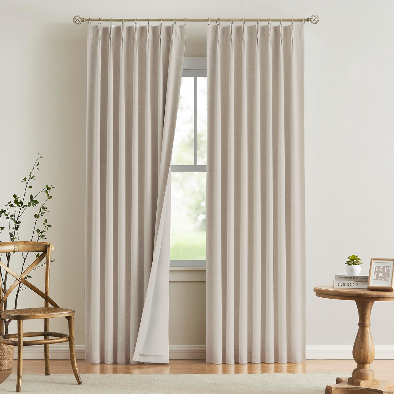 Double Blinds Drapery Fist Home Collection