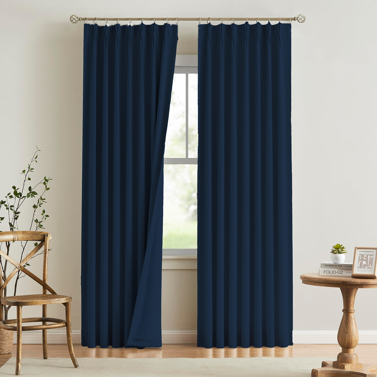 Double Blinds Drapery Fist Home Collection
