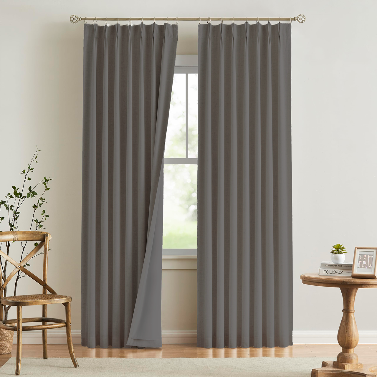 Double Blinds Drapery Fist Home Collection