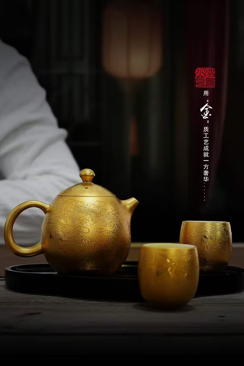 DECI Auspicious Harmony Porcelain Tea Set "Dragon Soars, Phoenix Dances"