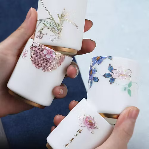 Spring Blossom Porcelain Tea Cup
