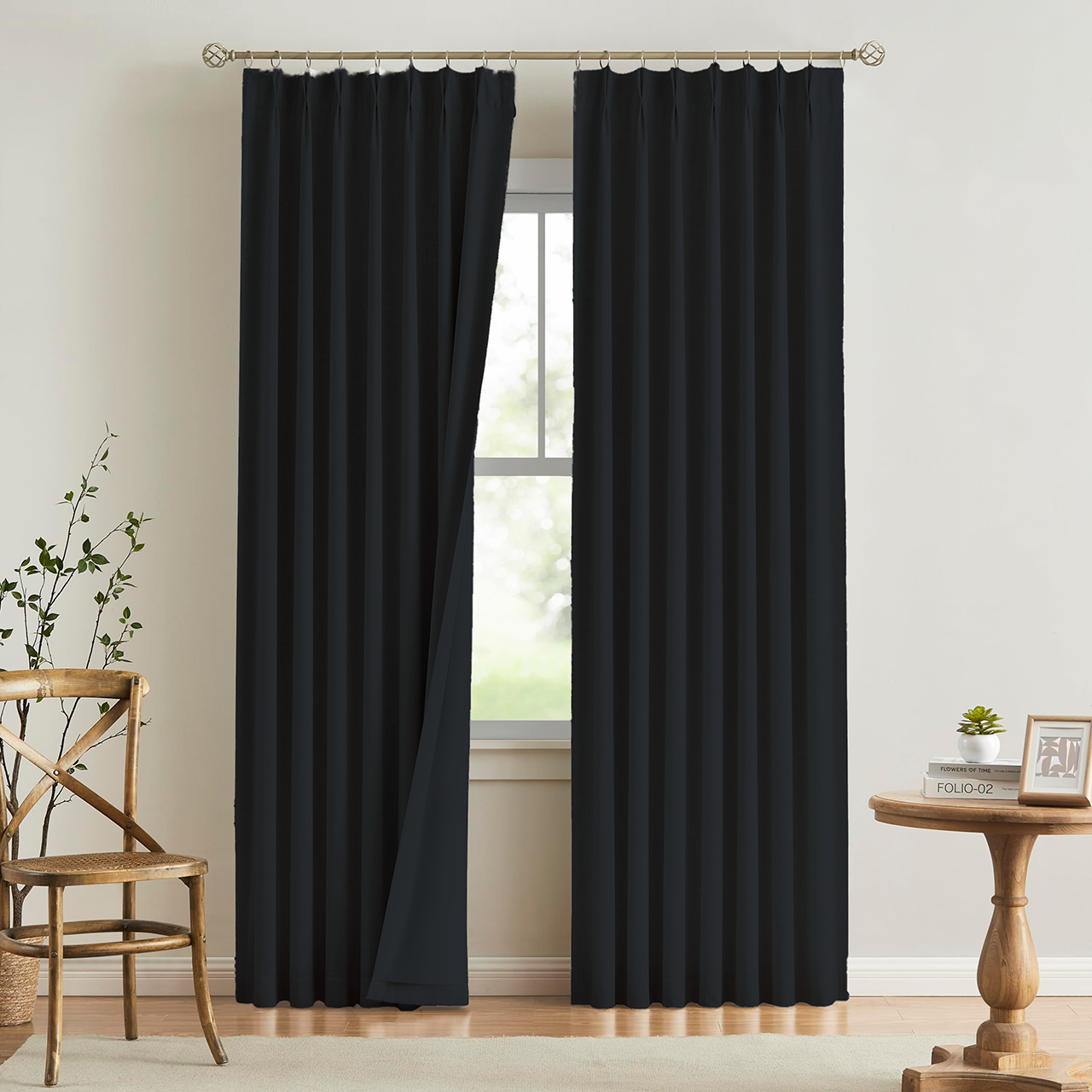 Double Blinds Drapery Fist Home Collection