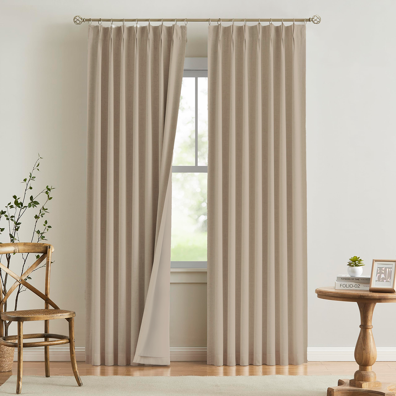 Double Blinds Drapery Fist Home Collection