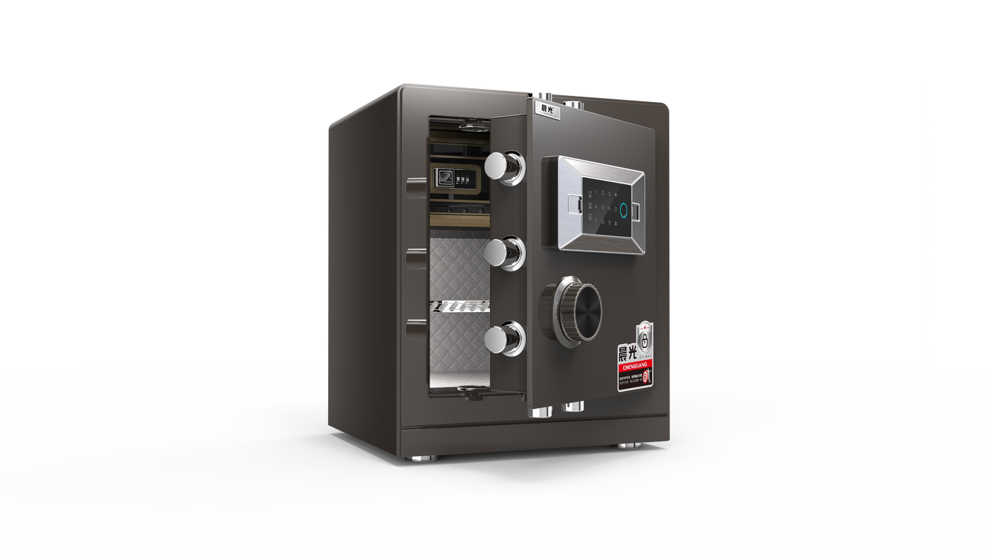 Warhourse MK2 Low-Carbon Alloy Steel Security Safe and Lockbox with Finger Print Keypad