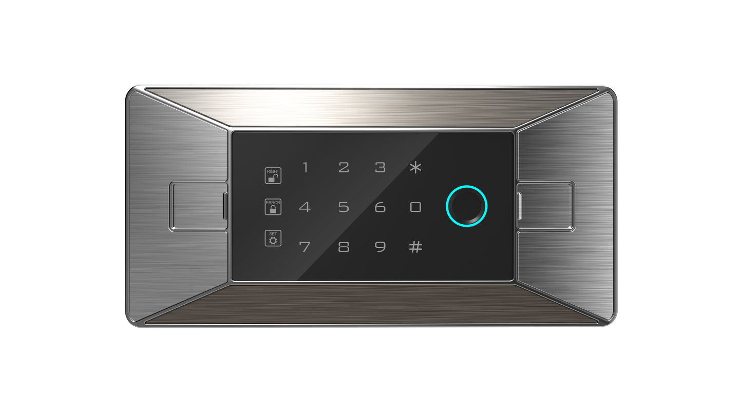 Warhourse MK2 Low-Carbon Alloy Steel Security Safe and Lockbox with Finger Print Keypad