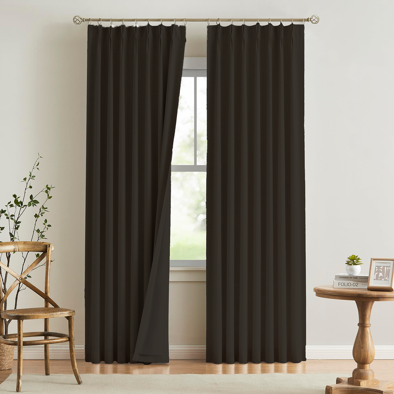 Double Blinds Drapery Fist Home Collection