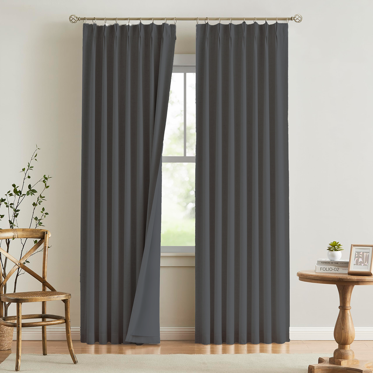 Double Blinds Drapery Fist Home Collection