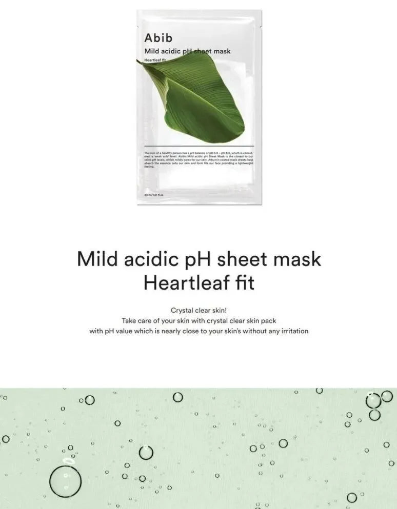 【Abib】Mild Acidic pH Sheet Mask