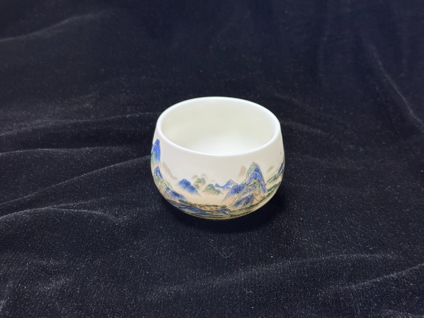 Fujian DeCi Series "Blue Mountain"Master Tea Cup Hand-made