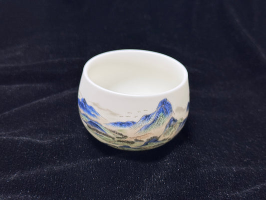 Fujian DeCi Series "Blue Mountain"Master Tea Cup Hand-made