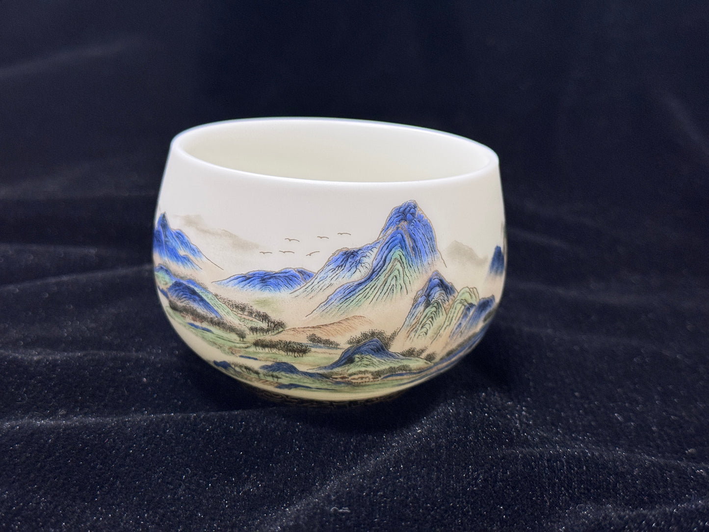 Fujian DeCi Series "Blue Mountain"Master Tea Cup Hand-made