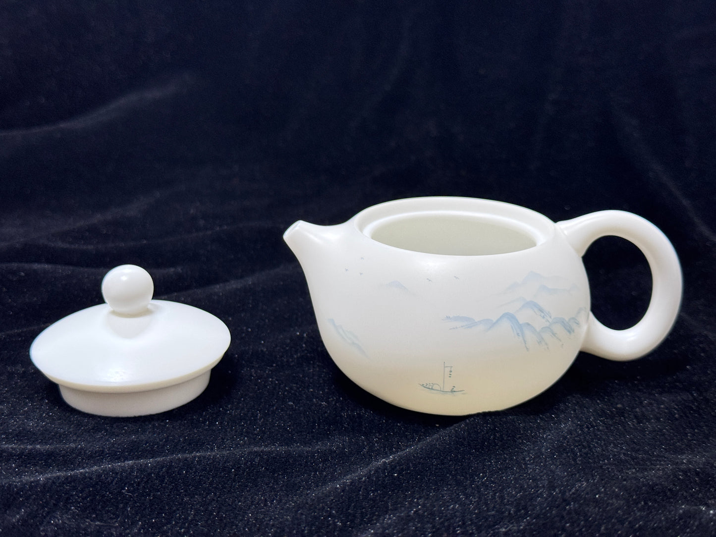 Fujian DeCi Series "Blue Mountain" Xishi Tea Pots & Cup set