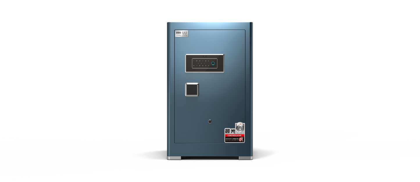 Seagull MK2 Meteor Blue Low-Carbon Alloy Steel Security Safe and Lockbox with Finger Print Keypad