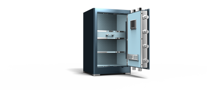 Seagull MK2 Meteor Blue Low-Carbon Alloy Steel Security Safe and Lockbox with Finger Print Keypad
