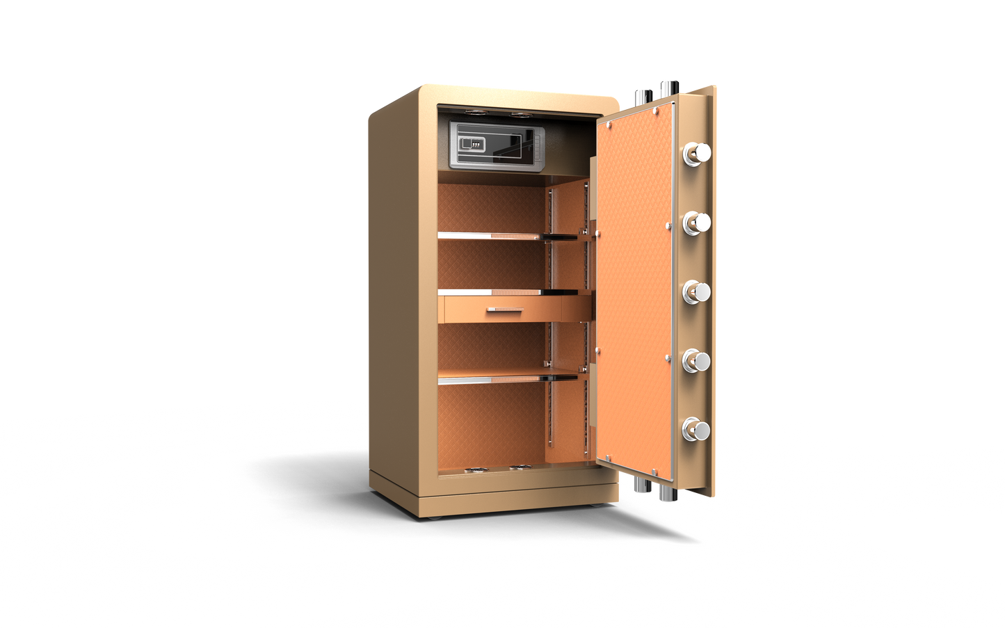 ChuanWei 4th Gen Low-Carbon Alloy Steel Security Safe and Lockbox with Finger Print Keypad