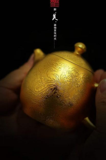 DECI Auspicious Harmony Porcelain Tea Set "Dragon Soars, Phoenix Dances"