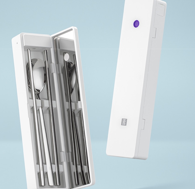 【Xiaomi】Automatic Disinfection Portable Cutlery Box – HU0124