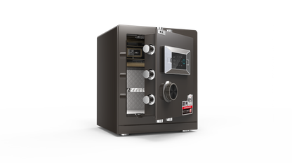 Warhourse MK2 Low-Carbon Alloy Steel Security Safe and Lockbox with Finger Print Keypad