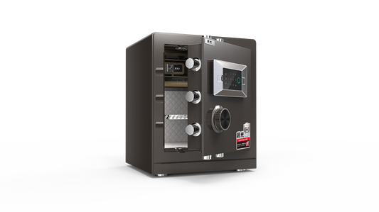 Warhourse MK2 Low-Carbon Alloy Steel Security Safe and Lockbox with Finger Print Keypad