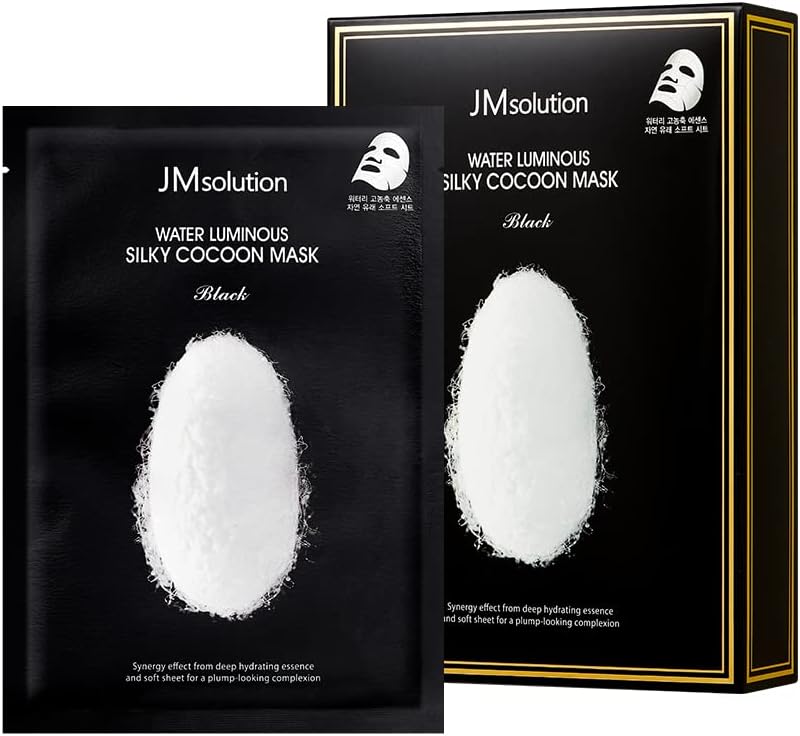 【JM Solution】Water Luminuous Silky Cocoon Black Mask