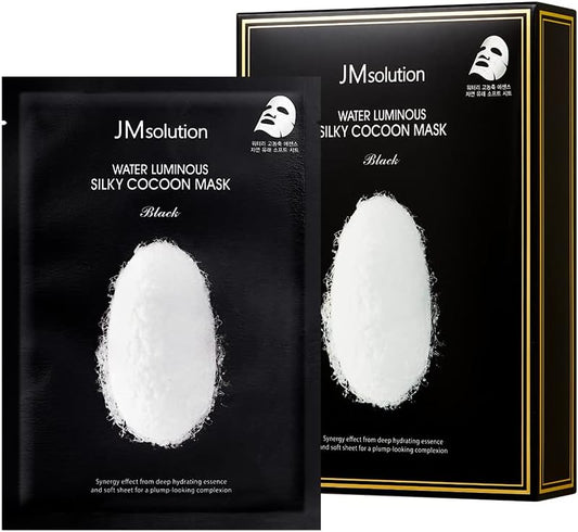 【JM Solution】Water Luminuous Silky Cocoon Black Mask