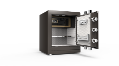 Warhourse MK2 Low-Carbon Alloy Steel Security Safe and Lockbox with Finger Print Keypad