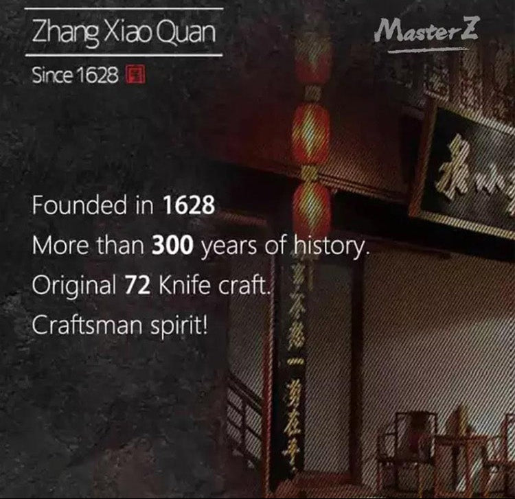 【ZHANG XIAO QUAN】 Black Knight Kitchen Knife Set 7pcs