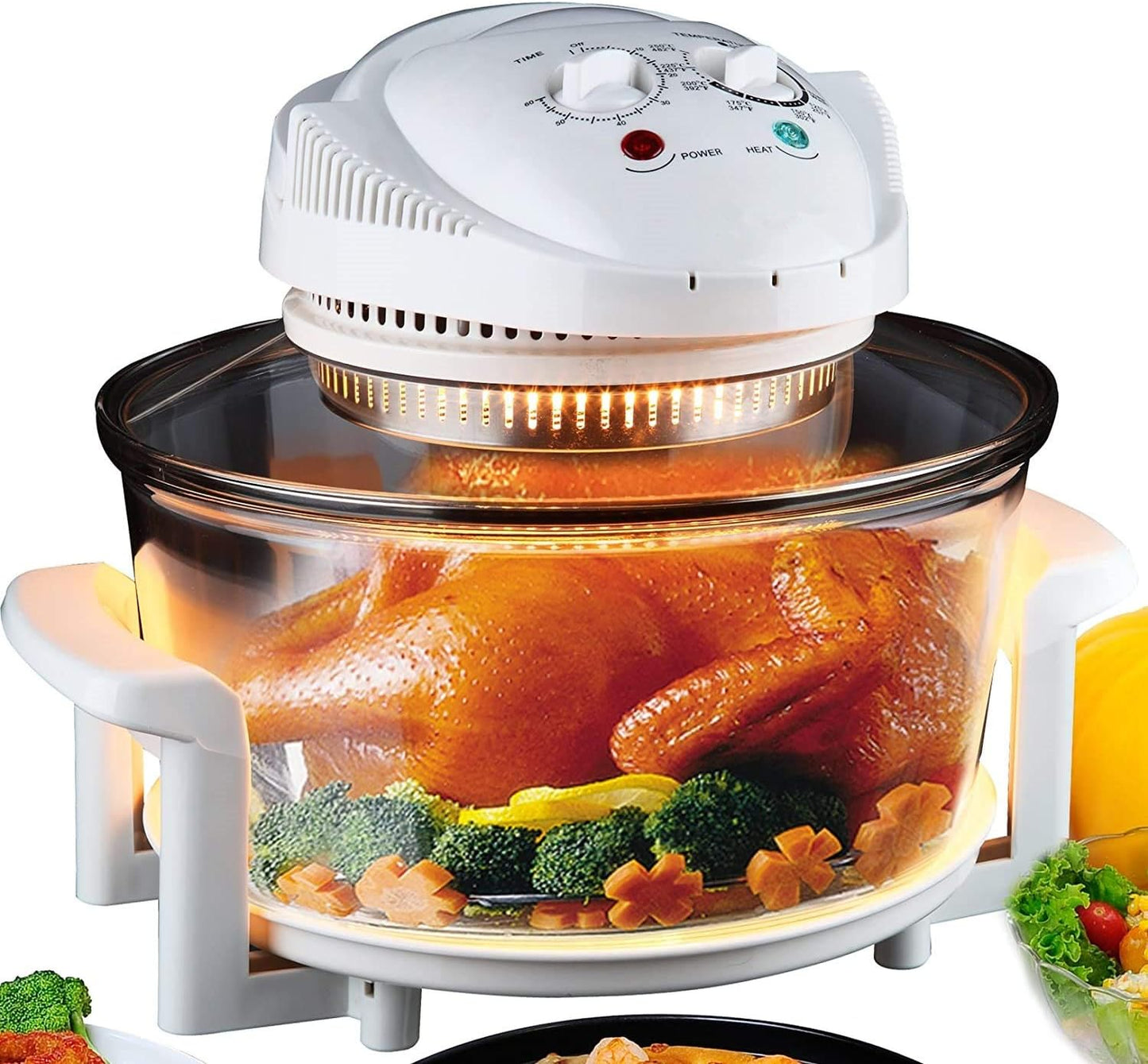【TIYOORTA】 Electric Air Fryer Turbo Convection Oven Roaster Steamer