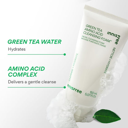 【innisfree】Green Tea Amino Acid Cleansing Foam