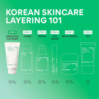 【innisfree】Green Tea Amino Acid Cleansing Foam