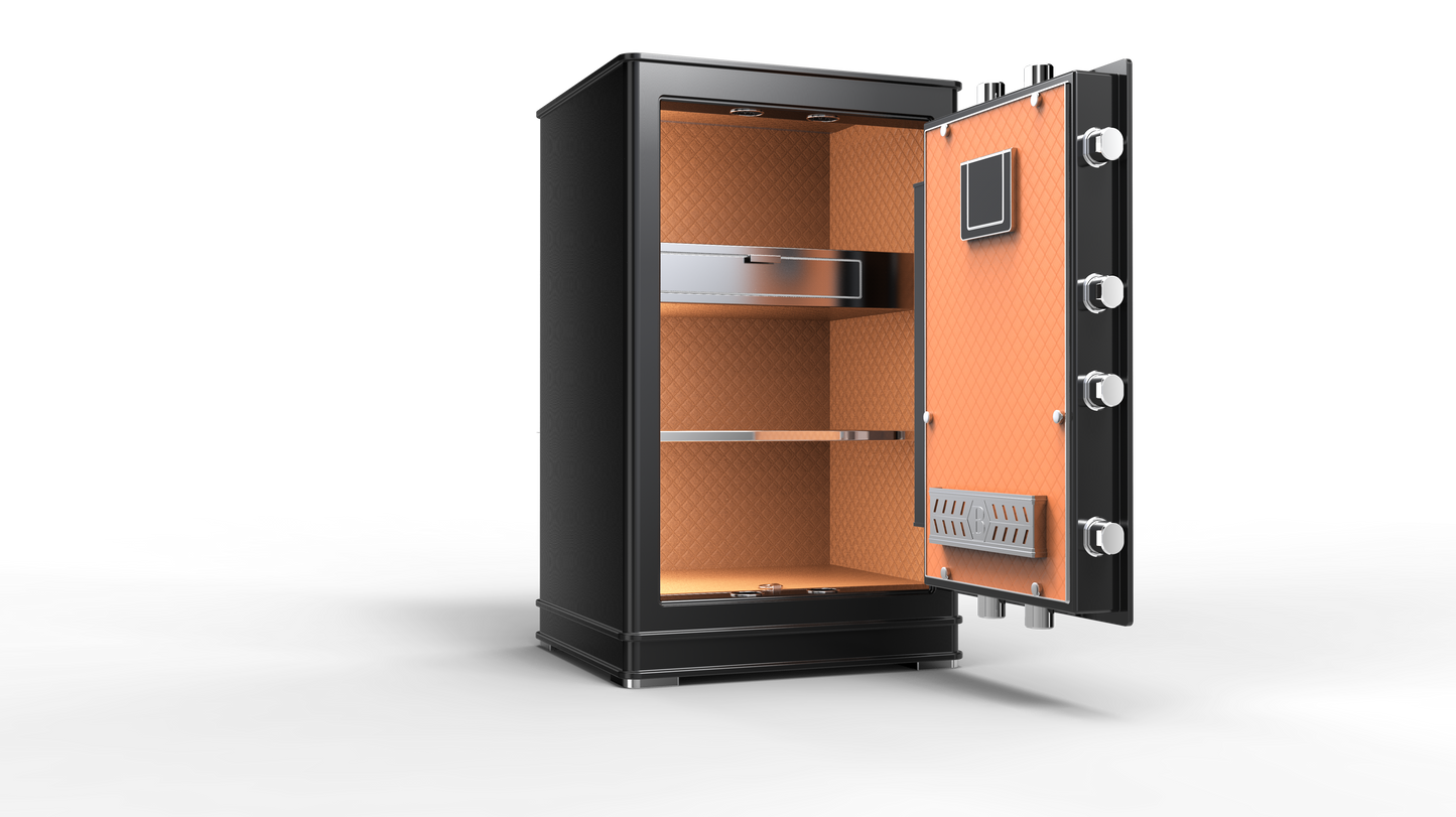 YoHe 4th Gen Low Carbon Alloy Steel Plate FingerPrint Security Safe with Fingerprint Lock