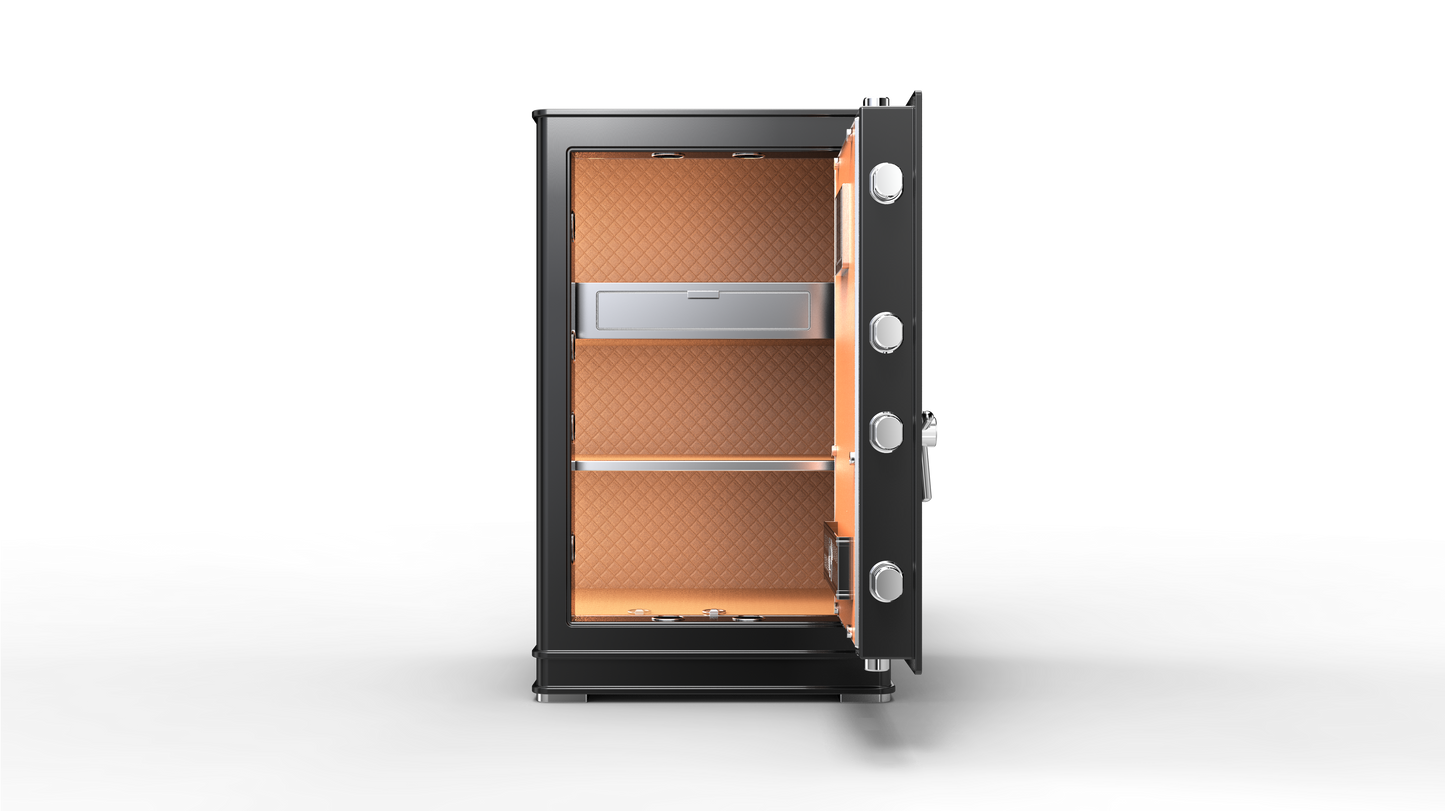 YoHe 4th Gen Low Carbon Alloy Steel Plate FingerPrint Security Safe with Fingerprint Lock