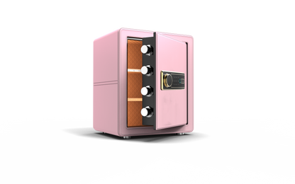 Toronto biometric fingerprint safe with digital keypad and shelf