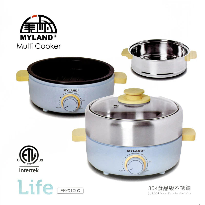 【Myland】Multifunctional Electric Hot Pot 2.5L 304 Food Grade Stainless Steel