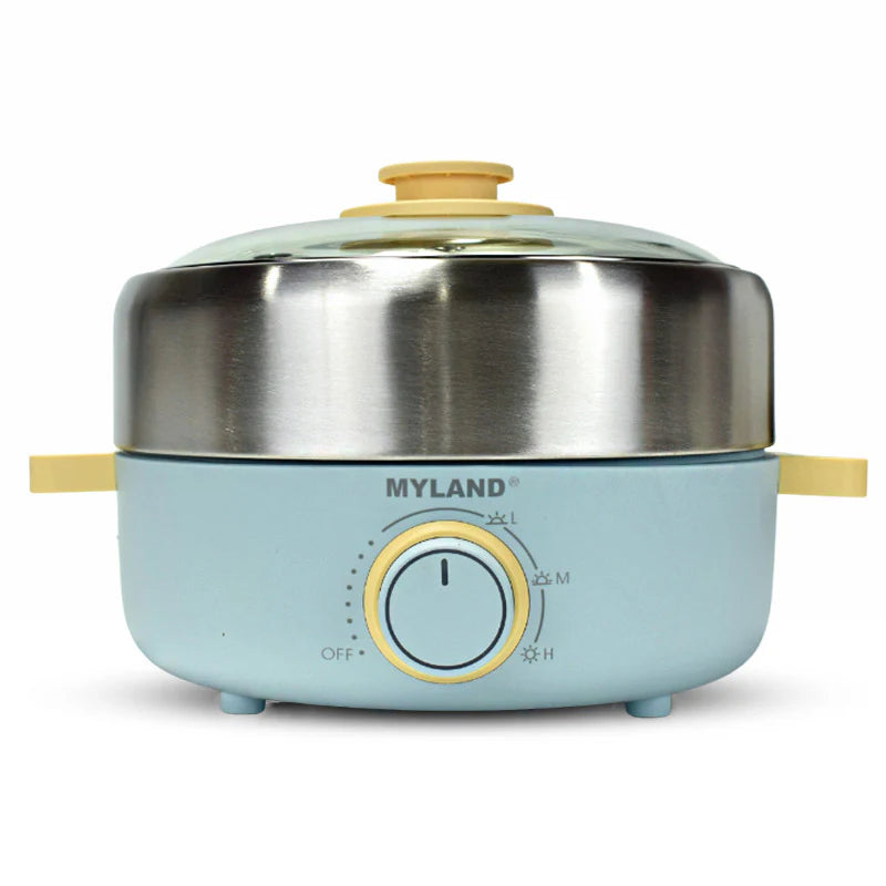 【Myland】Multifunctional Electric Hot Pot 2.5L 304 Food Grade Stainless Steel