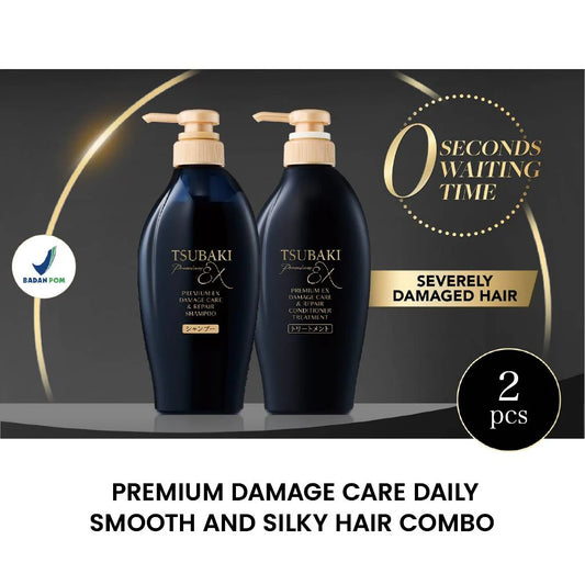 【SHISEIDO 】Tsubaki Premium EX Damage Care & Repair Shampoo and Conditioner Set