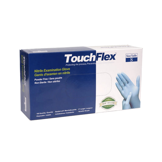 【TouchFlex】Medical Nitrile Powder-Free Examination Gloves (4.5mil) (Blue)