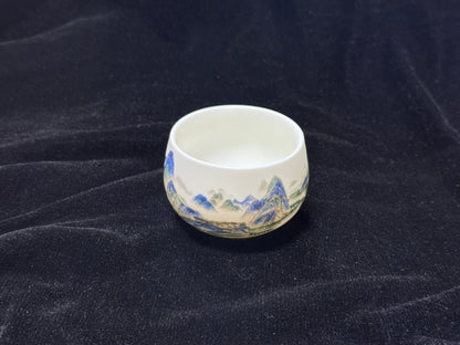 Fujian DeCi Series "Blue Mountain"Master Tea Cup Hand-made