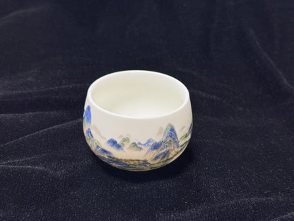 Fujian DeCi Series "Blue Mountain"Master Tea Cup Hand-made