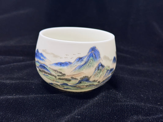 Fujian DeCi Series "Blue Mountain"Master Tea Cup Hand-made