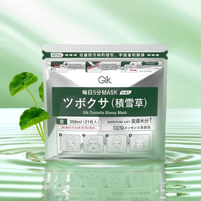 【GIK】Centella Glossy Mask 21pcs 1 each