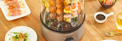 【Liven】Smokeless Electric Automatic Flipping Rotating Grill Skewer